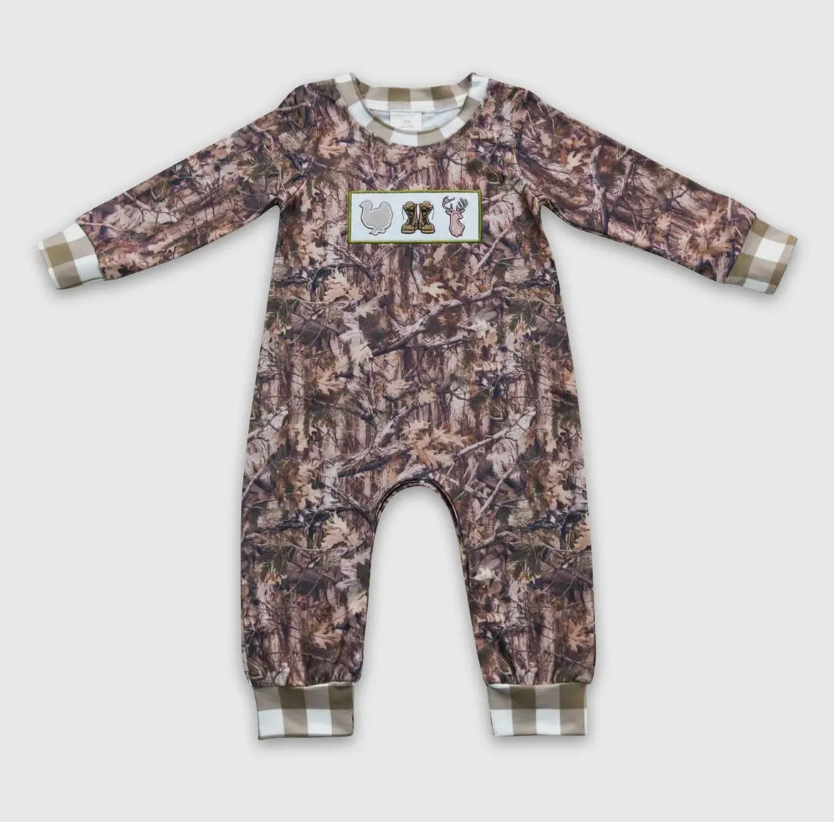 Camo Boys Hunting Romper
