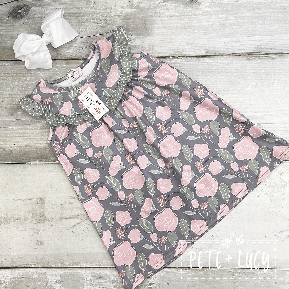 Sleeveless Roses Dress