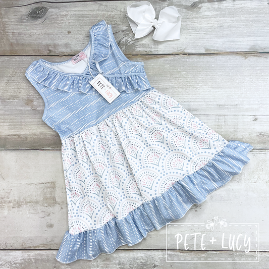 Blue Starburst Dress