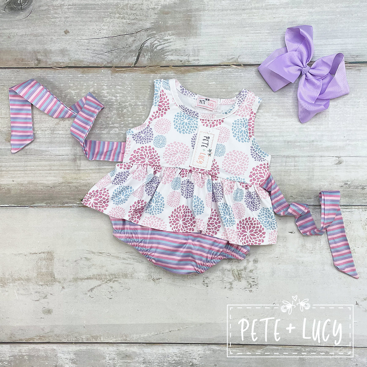 Purple Starburst Romper