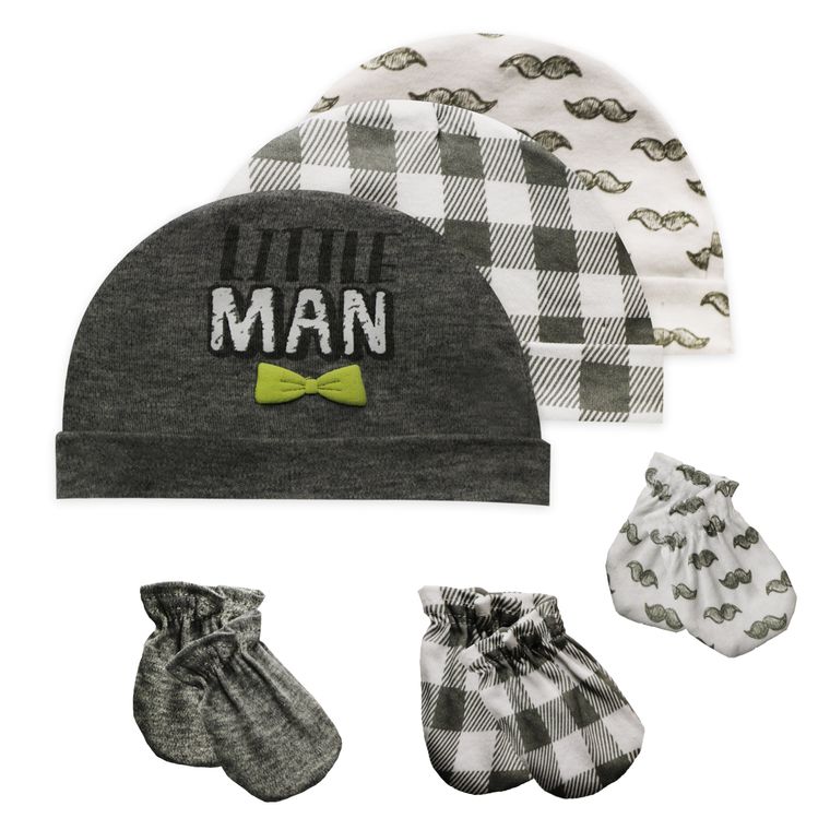Newborn Hat & Mitten Gift Set