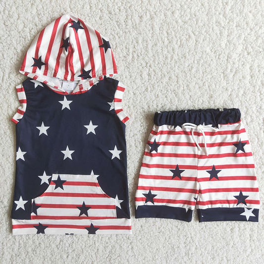 Stars & Stripes Hoody Shorts