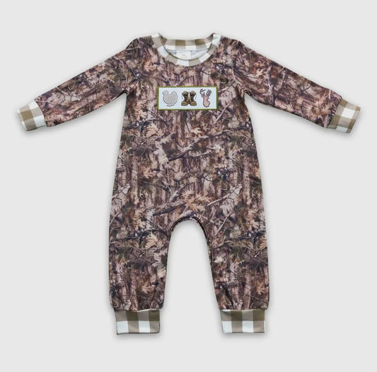 Camo Boys Hunting Romper