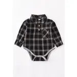 Flannel Long Sleeve Boys Romper