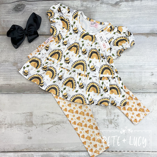 Happy Bee Pant Set