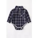 Flannel Long Sleeve Boys Romper