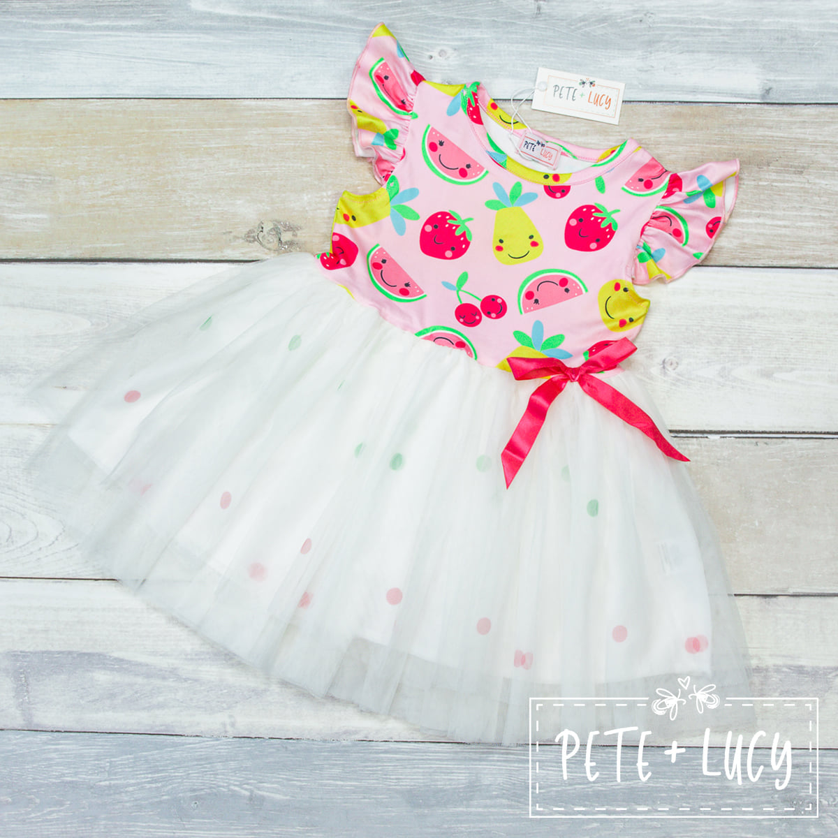 Sweat Fruit Tulle Dress