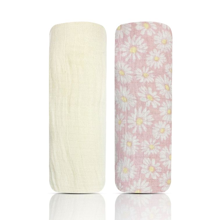 2 Pk Muslin Swaddle Blankets