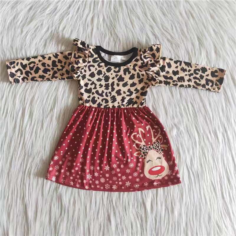 Leopard Print Reindeer Dress