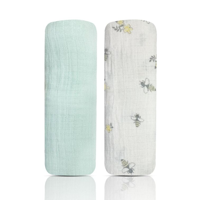 2 Pk Muslin Swaddle Blankets