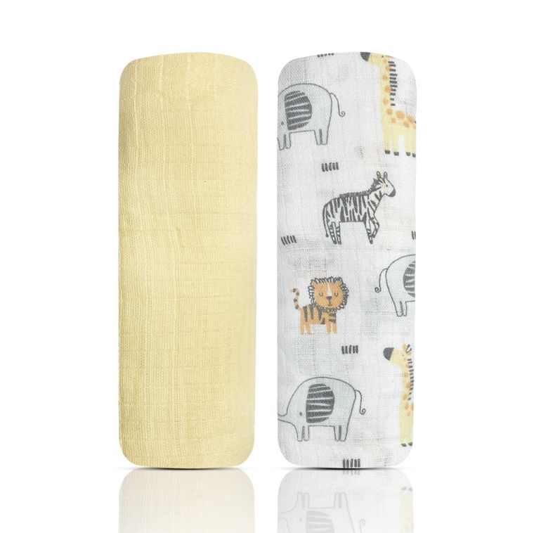 2 Pk Muslin Swaddle Blankets