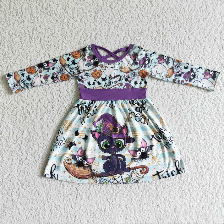 Cats & Bats & Happy Halloween Dress